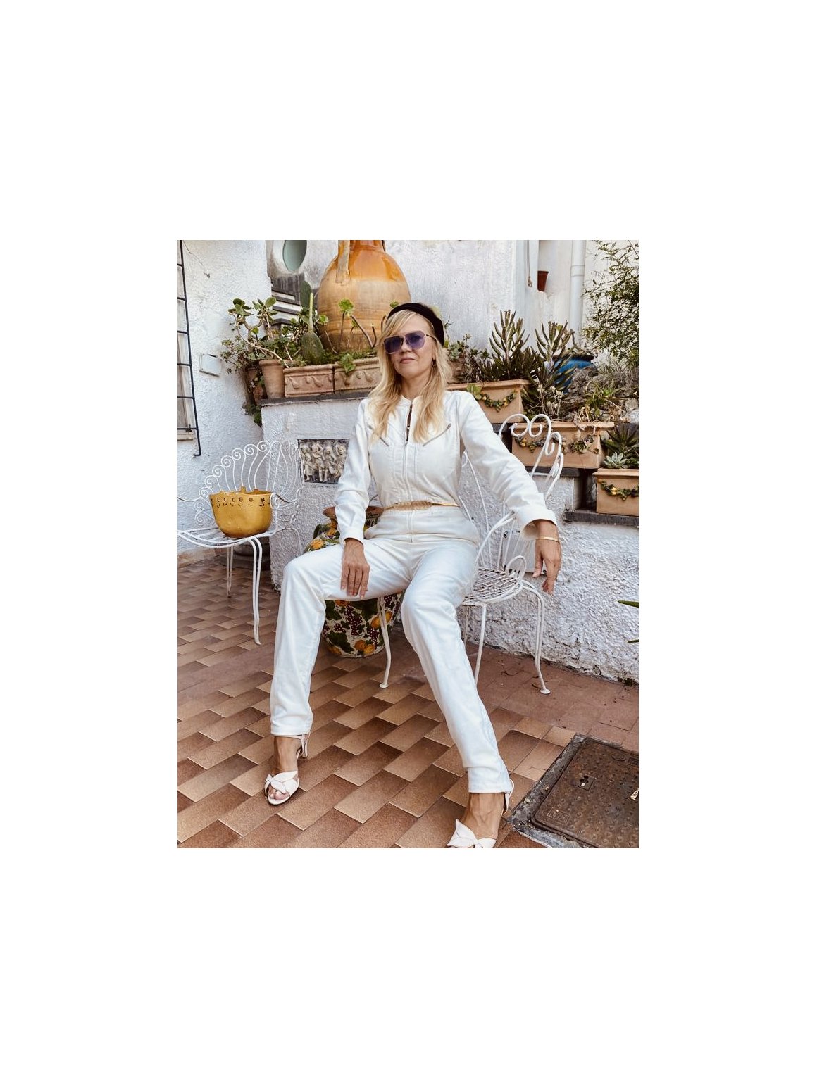 RYDER JUMPSUIT Creme corduroy