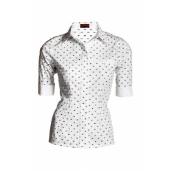 Amandine White/black dots