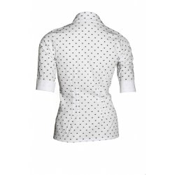 Amandine White/black dots