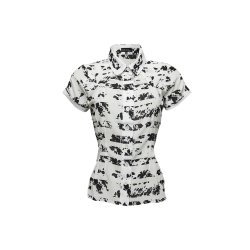 Catalina White/Black foto Crepe