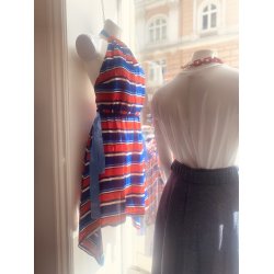 Maritime halterneck dress