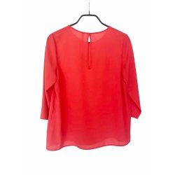 Coral fluid blouse