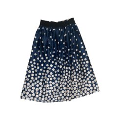 Zahir dotted satin skirt