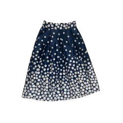 Zahir dotted satin skirt