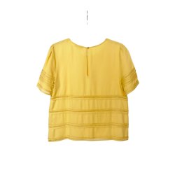 Yellow silk blouse Suncoo