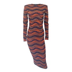 Whitney Bronze/Navy Zig-Zag