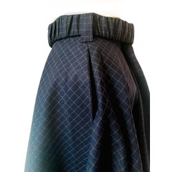 Curtis Navy/Cognac check